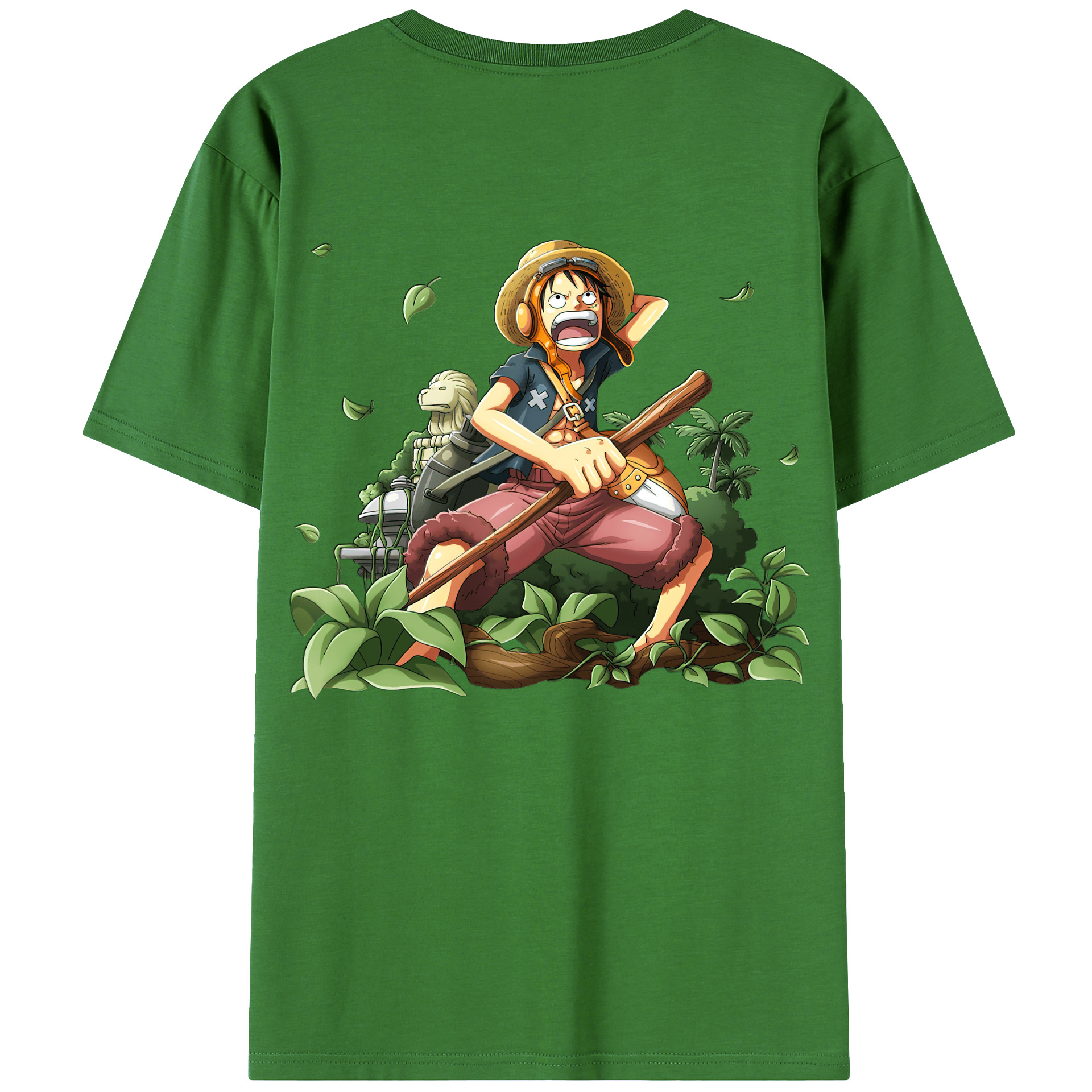 （画像用） ワンピース モンキー・D・ルフィ ONE PIECE Monkey D. Luffy レディース半袖Tシャツ(バックプリント)